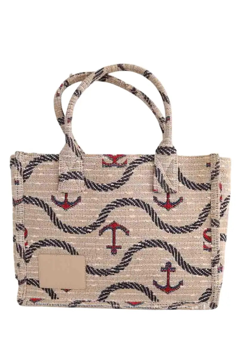Cabas Sandro Beige en Tissu - Seconde Main