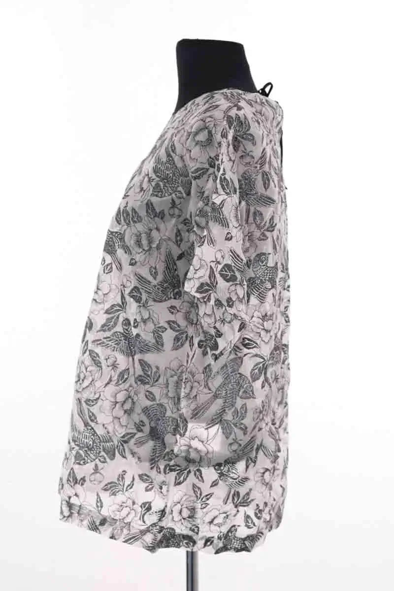 Top MSGM Anthracite en Soie