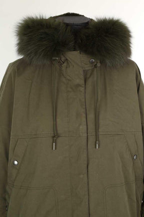 Manteau Yves Salomon  Kaki
