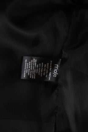 Veste en cuir Maje  Noir