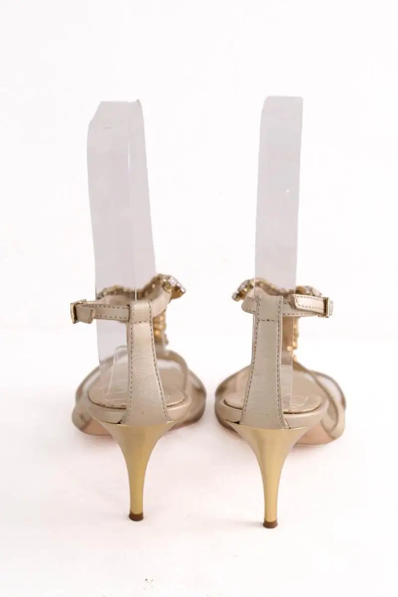 Talons Giuseppe Zanotti Ecru en Cuir