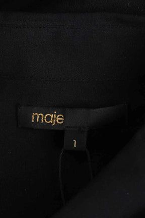 Chemise Maje Noir en Soie