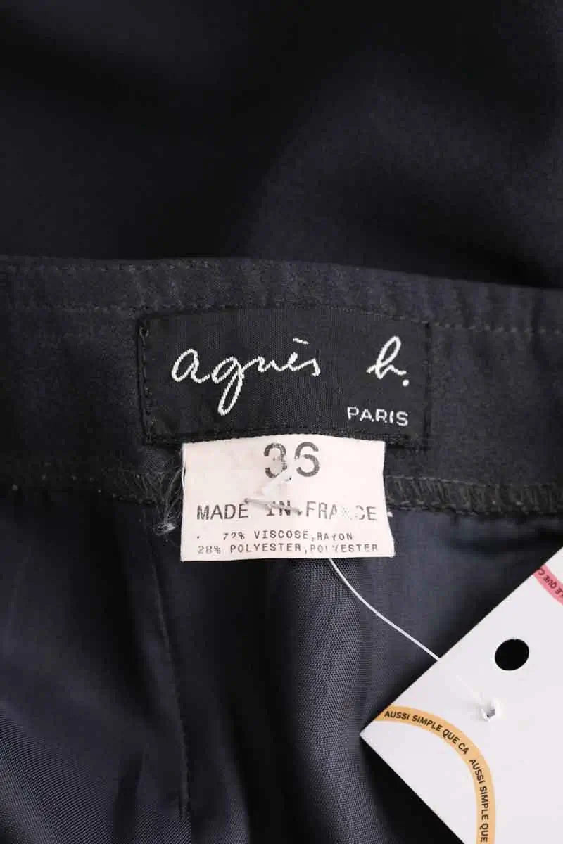 Jupe Agnès B. Gris en Synthétique