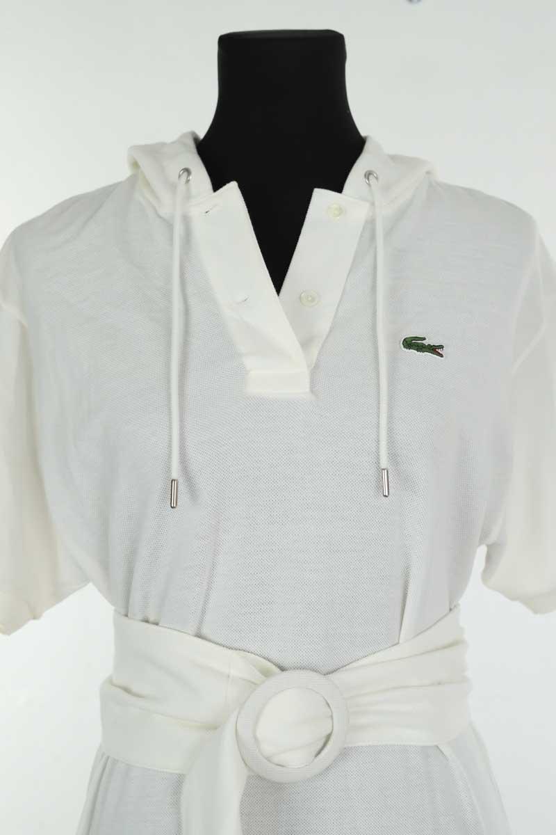 Mi-longueur Lacoste  Blanc