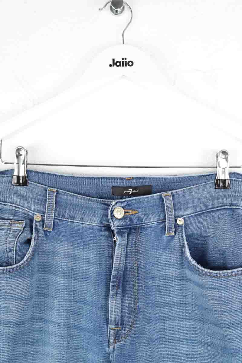Slim 7 For All Mankind  Bleu