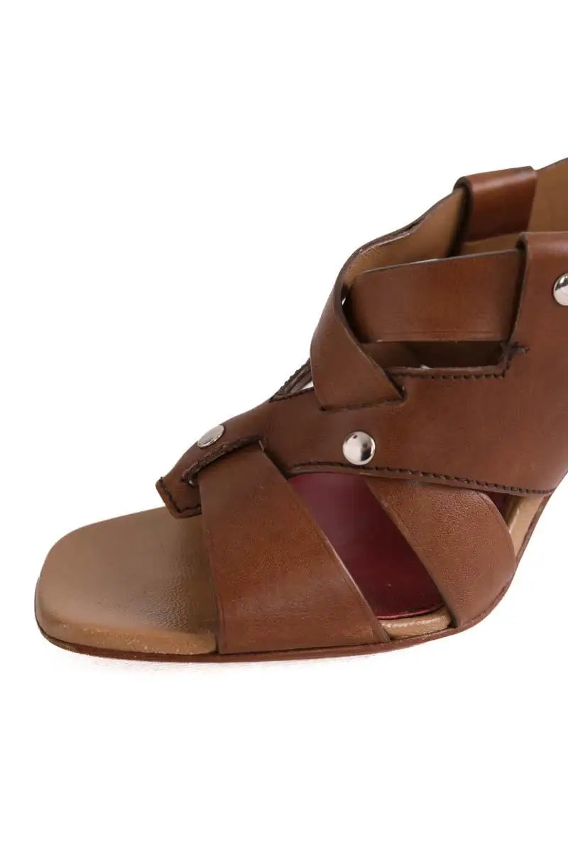Mules Prada Marron en Cuir