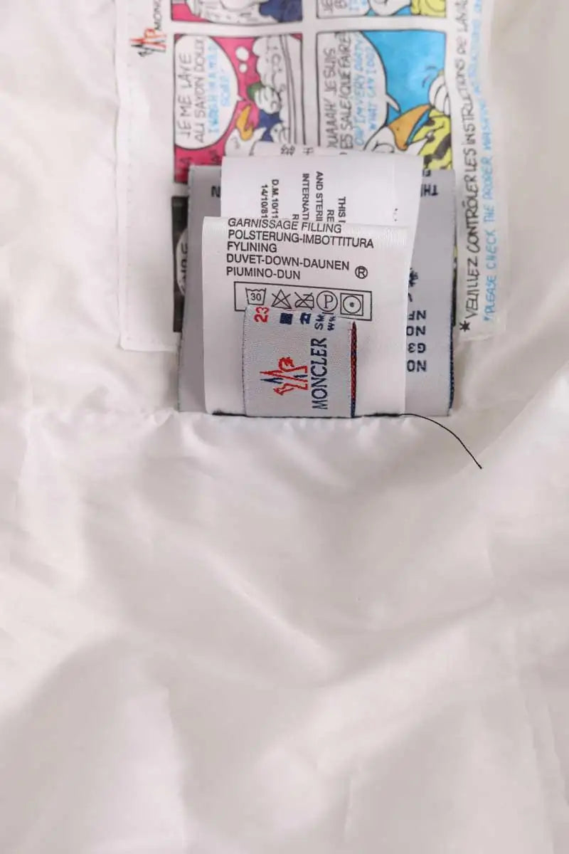 Doudoune Moncler Blanc en Fourrure