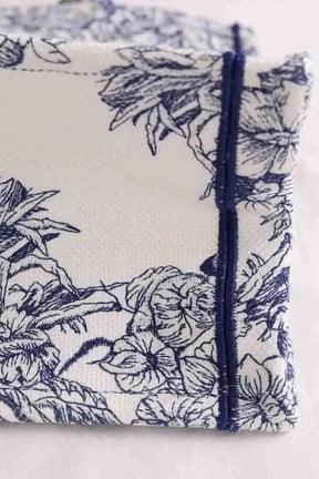 Cabas Dior Book tote medium Bleu en Tissu
