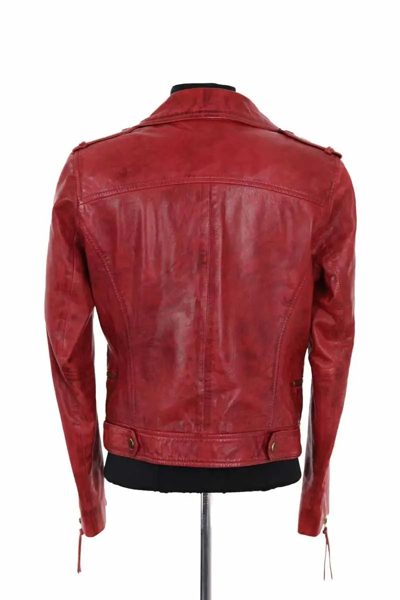 Veste Tara Jarmon Rouge en Cuir
