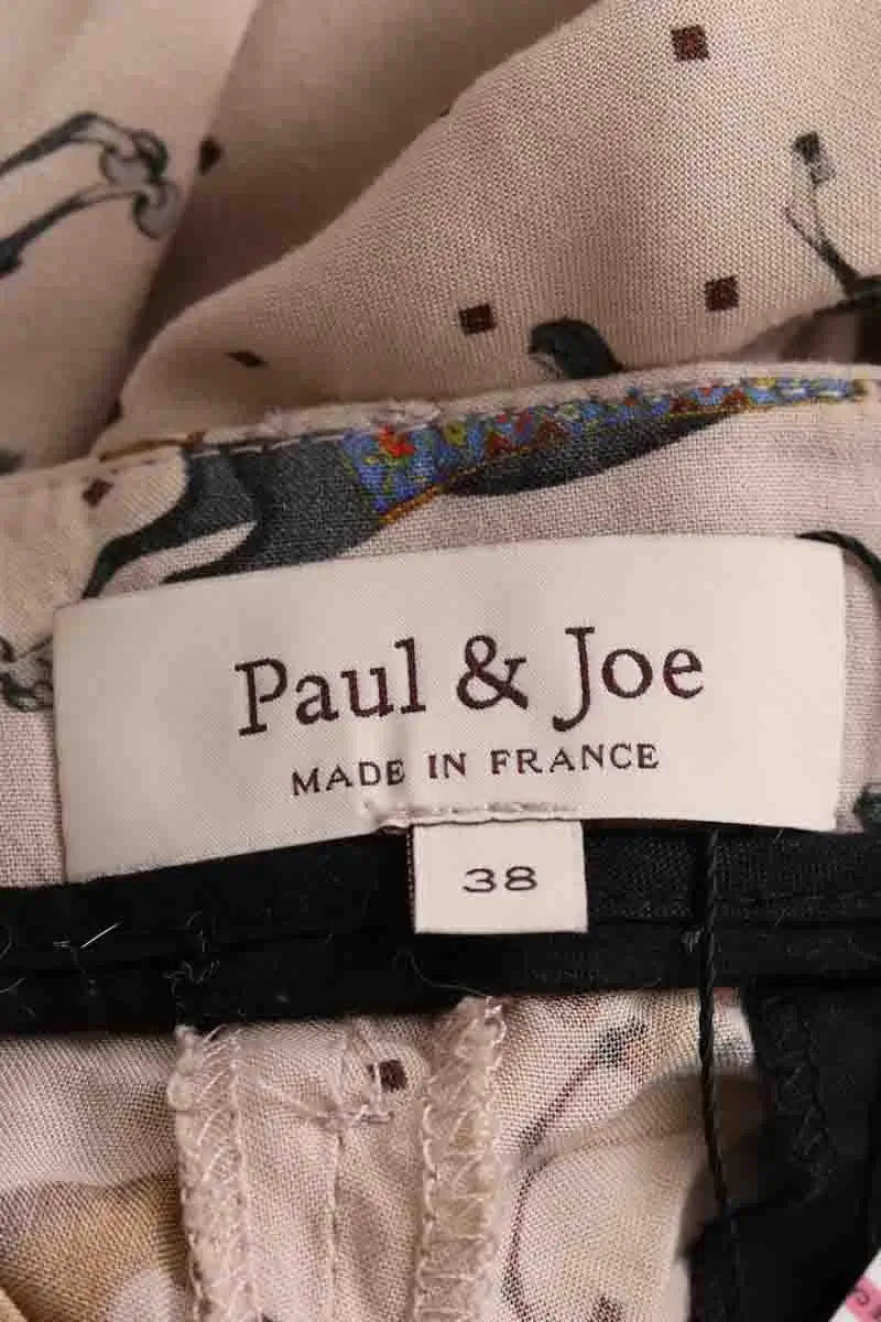 Pantalon droit Paul & Joe Beige en Viscose