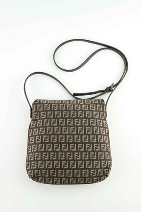 Sac à bandoulière Fendi Marron en Tissu