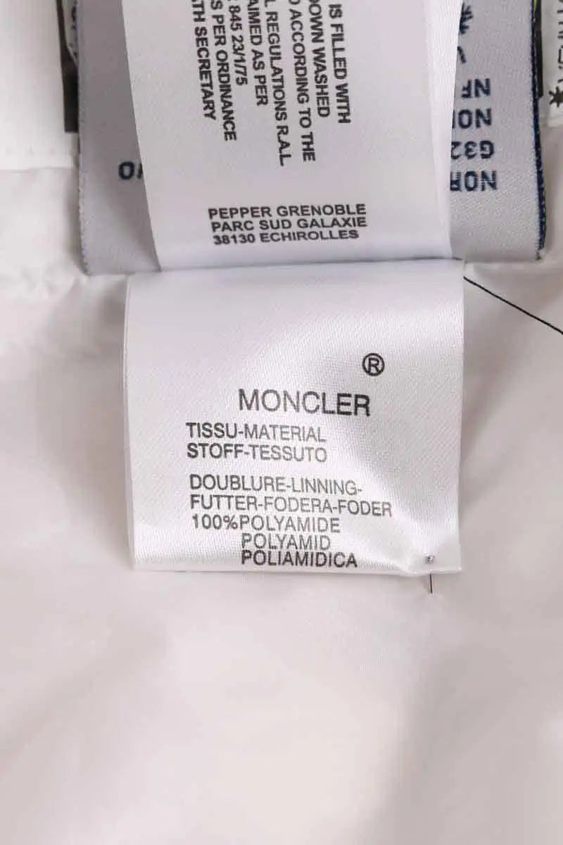 Doudoune Moncler Blanc en Fourrure