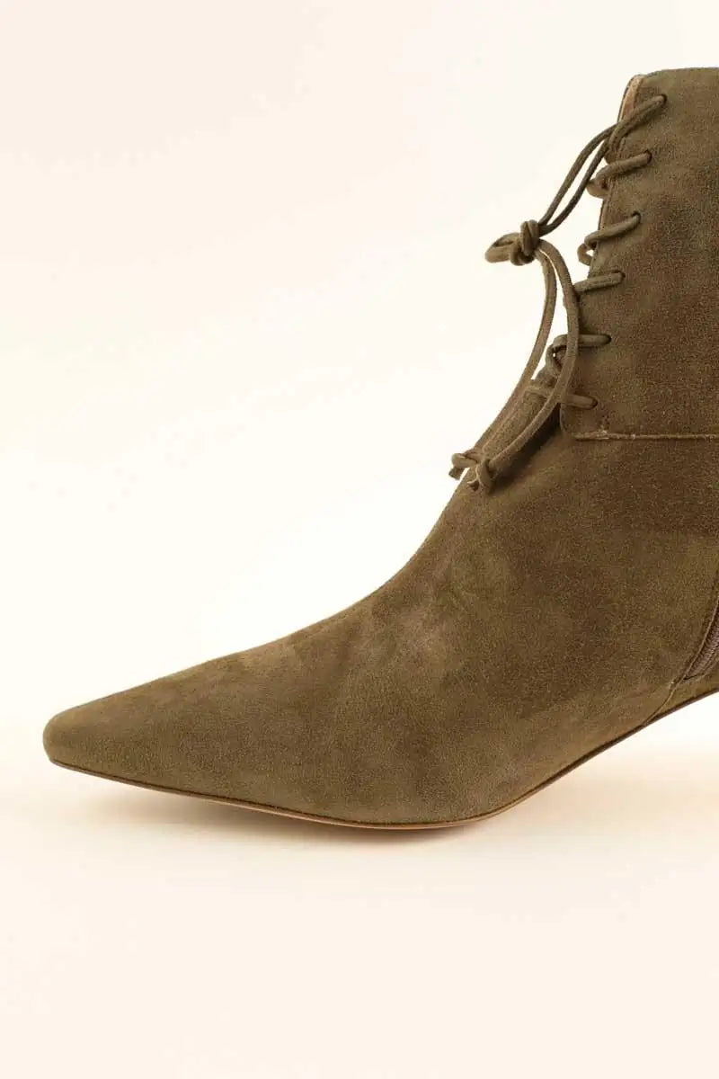 Boots LK Bennett Betty Kaki en Daim