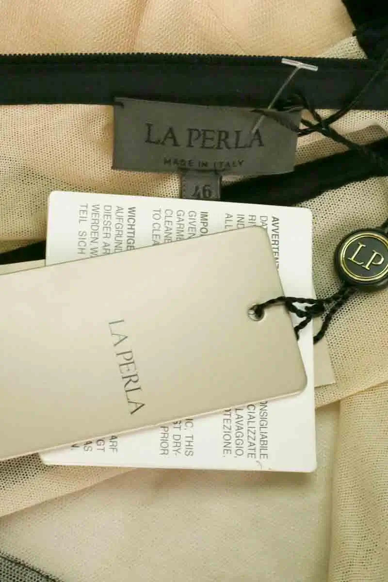 Corset La Perla Beige en Soie