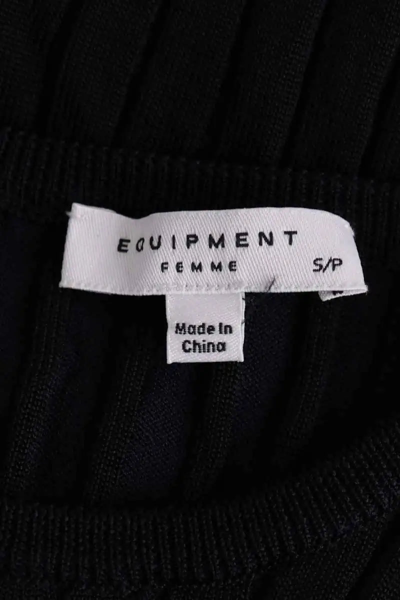 Top Equipment Noir en Viscose