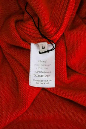 Pull Celine Orange en Cachemire