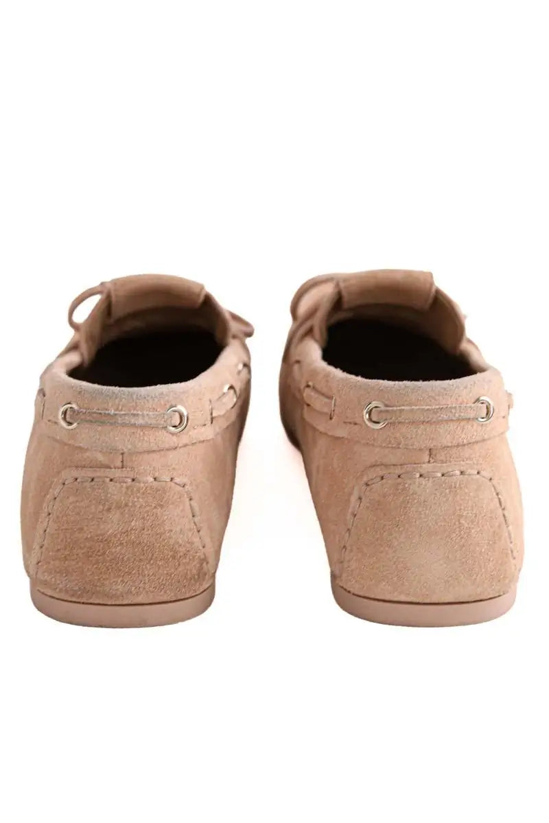 Mocassins Dior Miss Dior Stree Beige en Daim