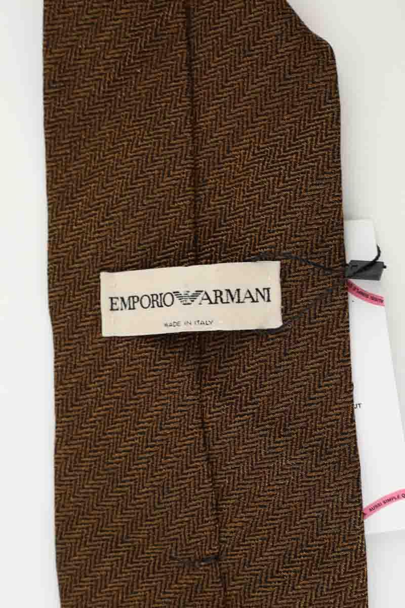 Cravate Armani  Marron