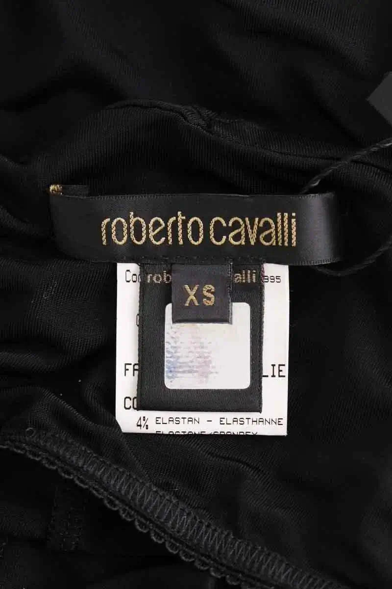 Robe Roberto Cavalli Noir en Synthétique