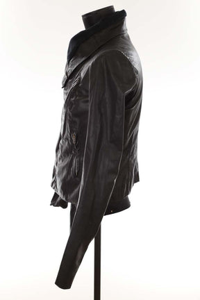 Veste en cuir Rick Owens  Noir