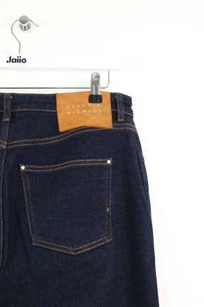 Jean droit Claudie Pierlot  Bleu