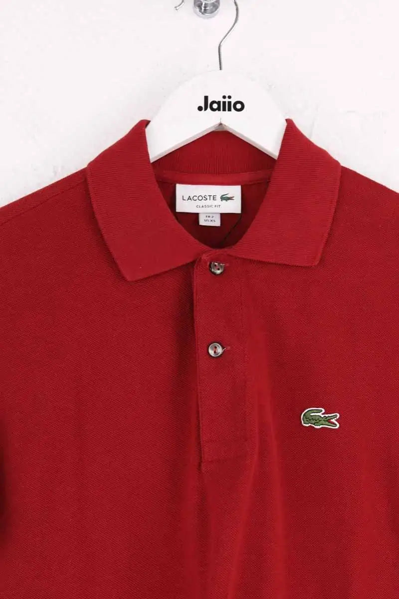 Polo Lacoste Rouge en Coton