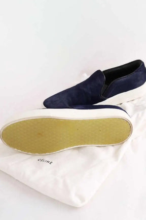 Mocassins Celine Marine en Cuir