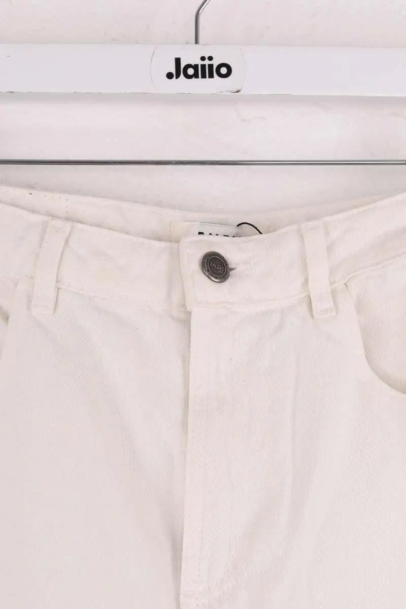 Jean large Balzac Ecru en Coton