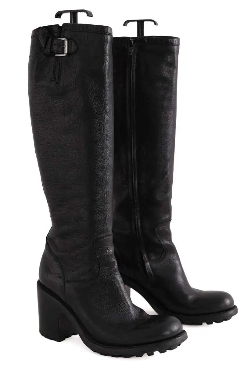 Bottes Free Lance Noir en Cuir