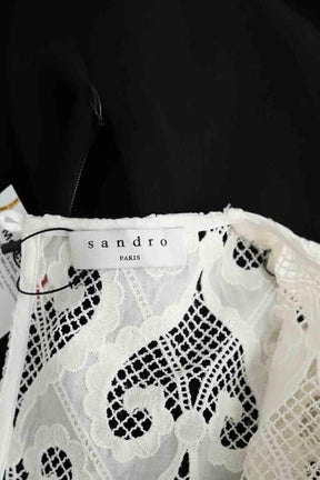 Mi-longueur Sandro  Noir
