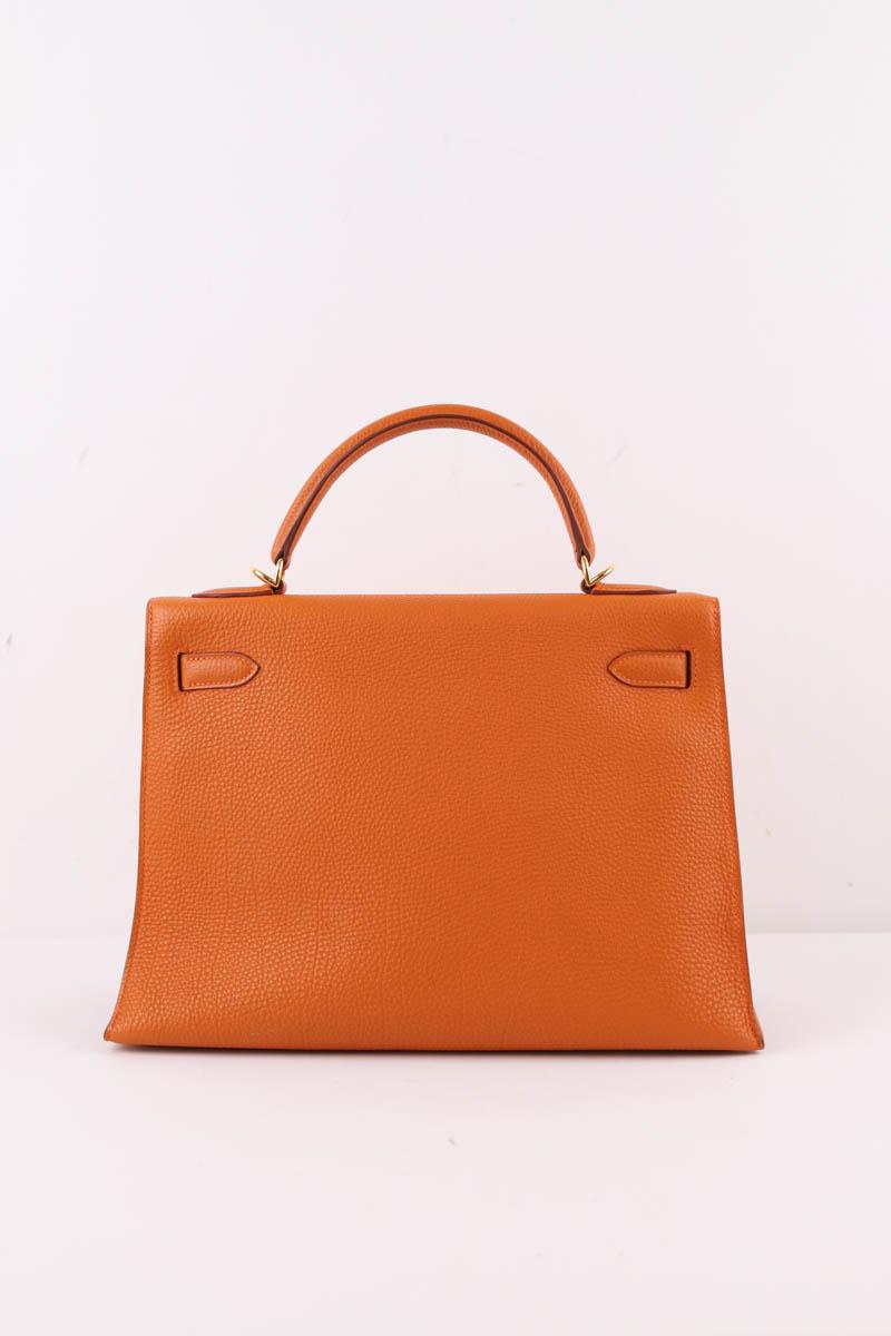 Sacs à main Hermès Kelly 32 Orange
