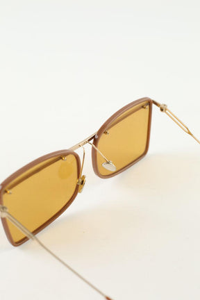 Lunettes de soleil Calvin Klein  Marron