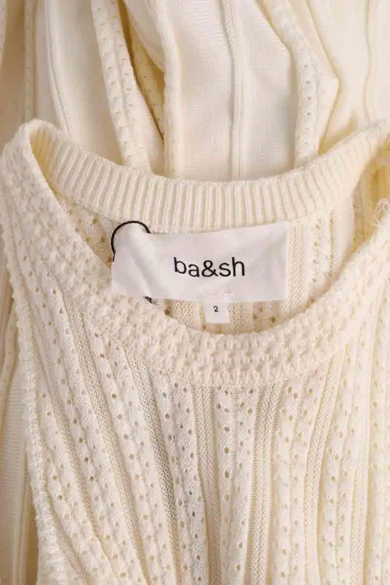 Robe Ba&Sh Blanc en Coton