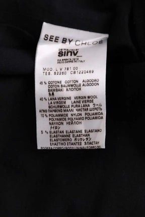 Robe See By Chloé Gris en Coton
