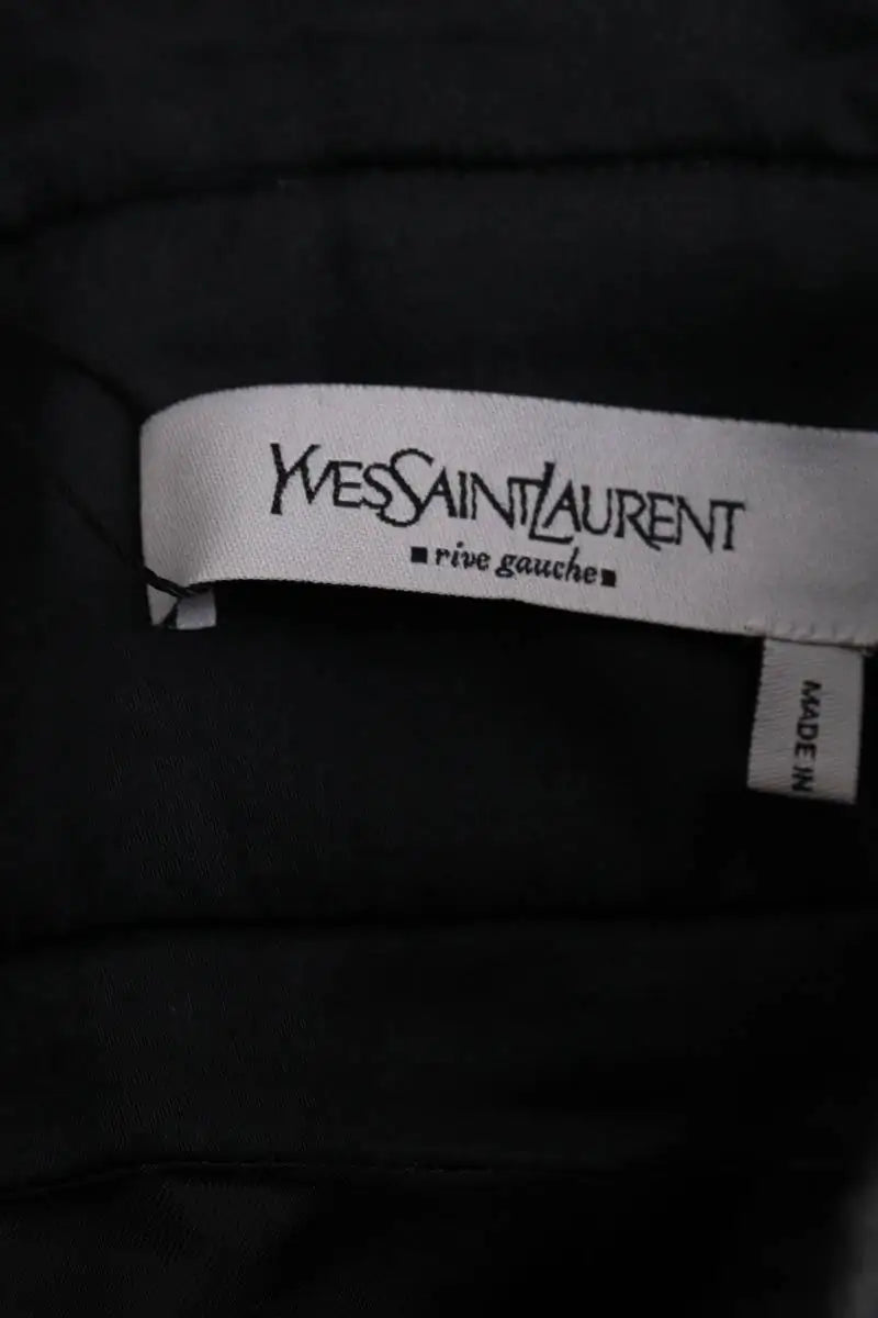 Jupe Yves Saint Laurent Anthracite en Laine