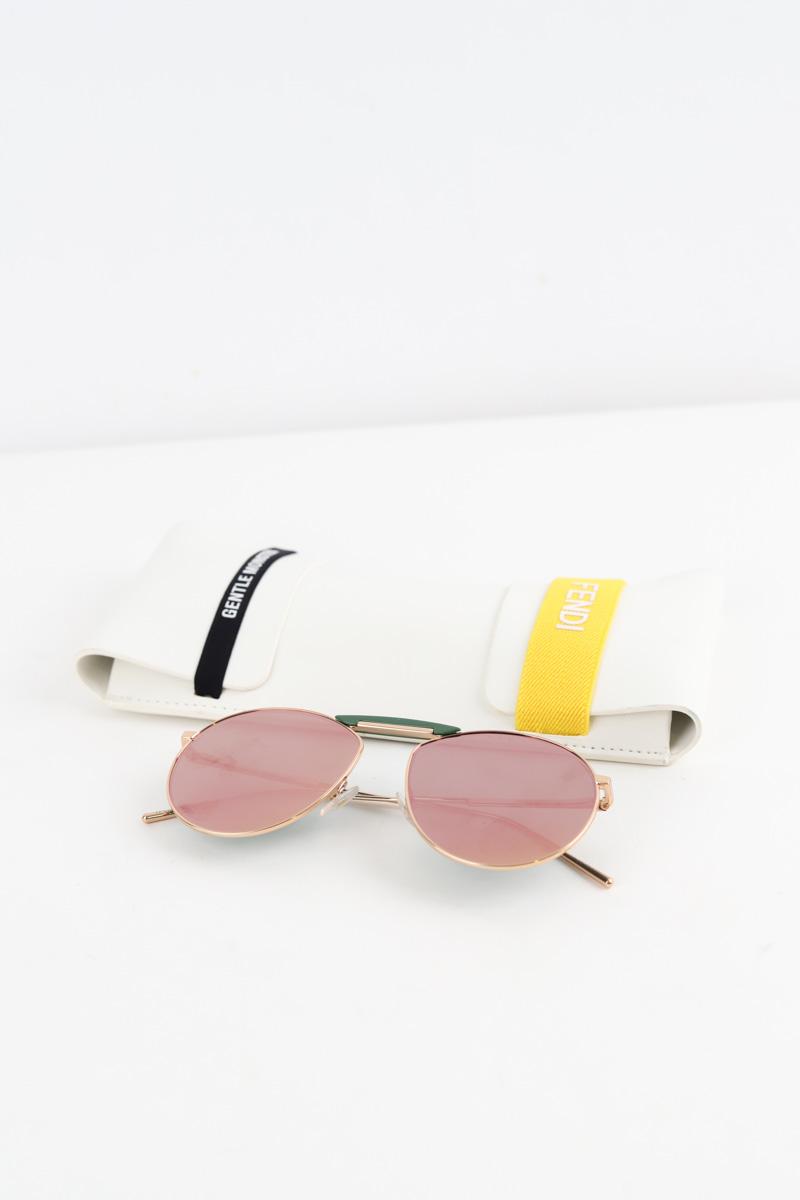 Lunettes de soleil Fendi  Vert