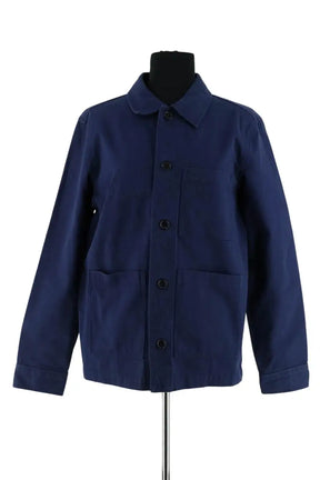 Veste APC Bleu en Coton, taille M - Seconde Main