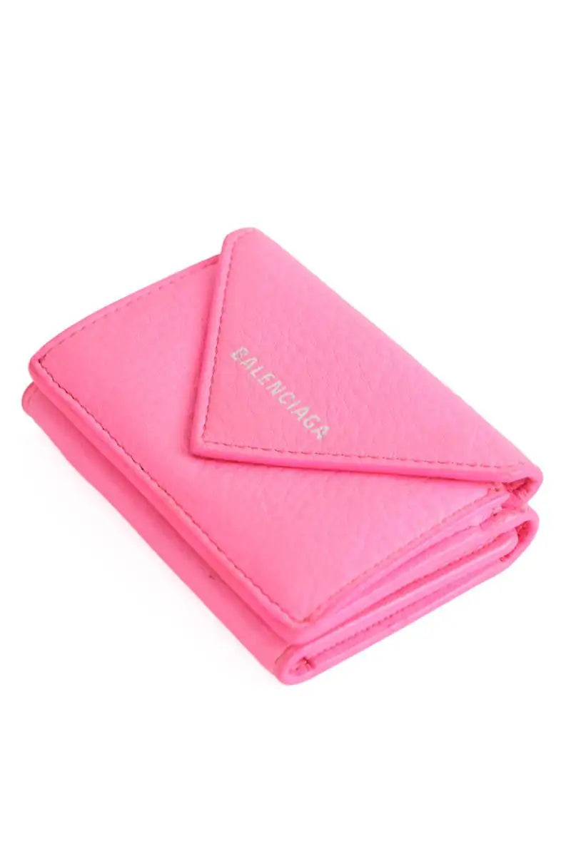Porte-monnaie Balenciaga 391446 5610 X 584046 Rose en Cuir