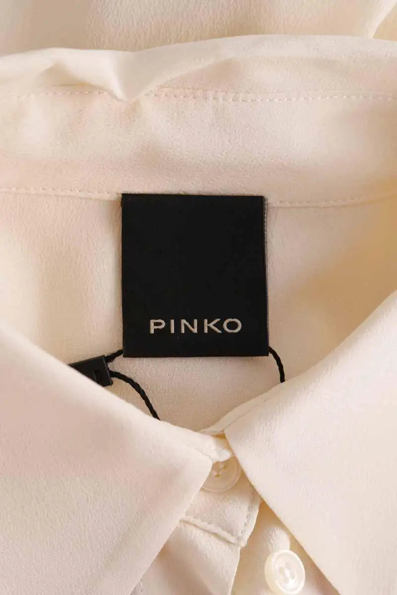 Blouse Pinko Beige en Soie