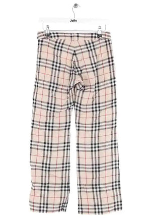 Pantalon slim Burberry Ecru en Lin