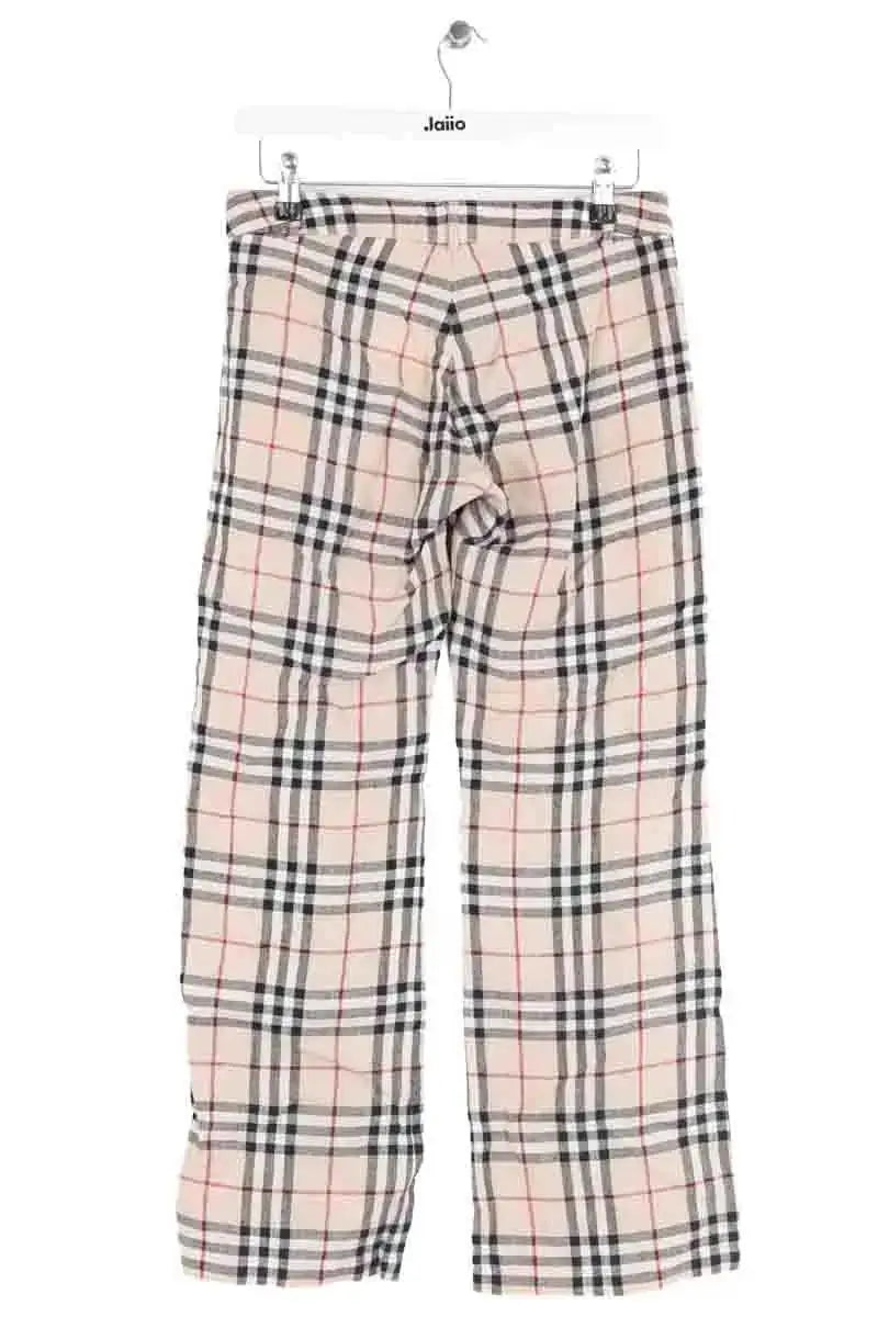 Pantalon slim Burberry Ecru en Lin