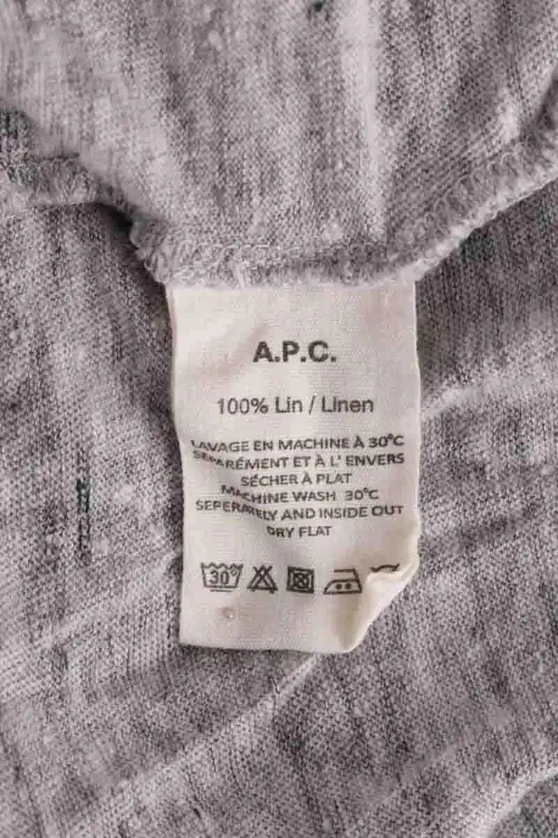T-shirt APC Gris en Lin