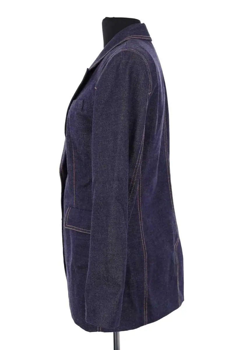 Blazer Claudie Pierlot Bleu en Coton