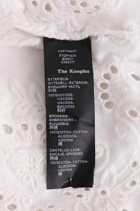 Blouse The Kooples Blanc en Viscose