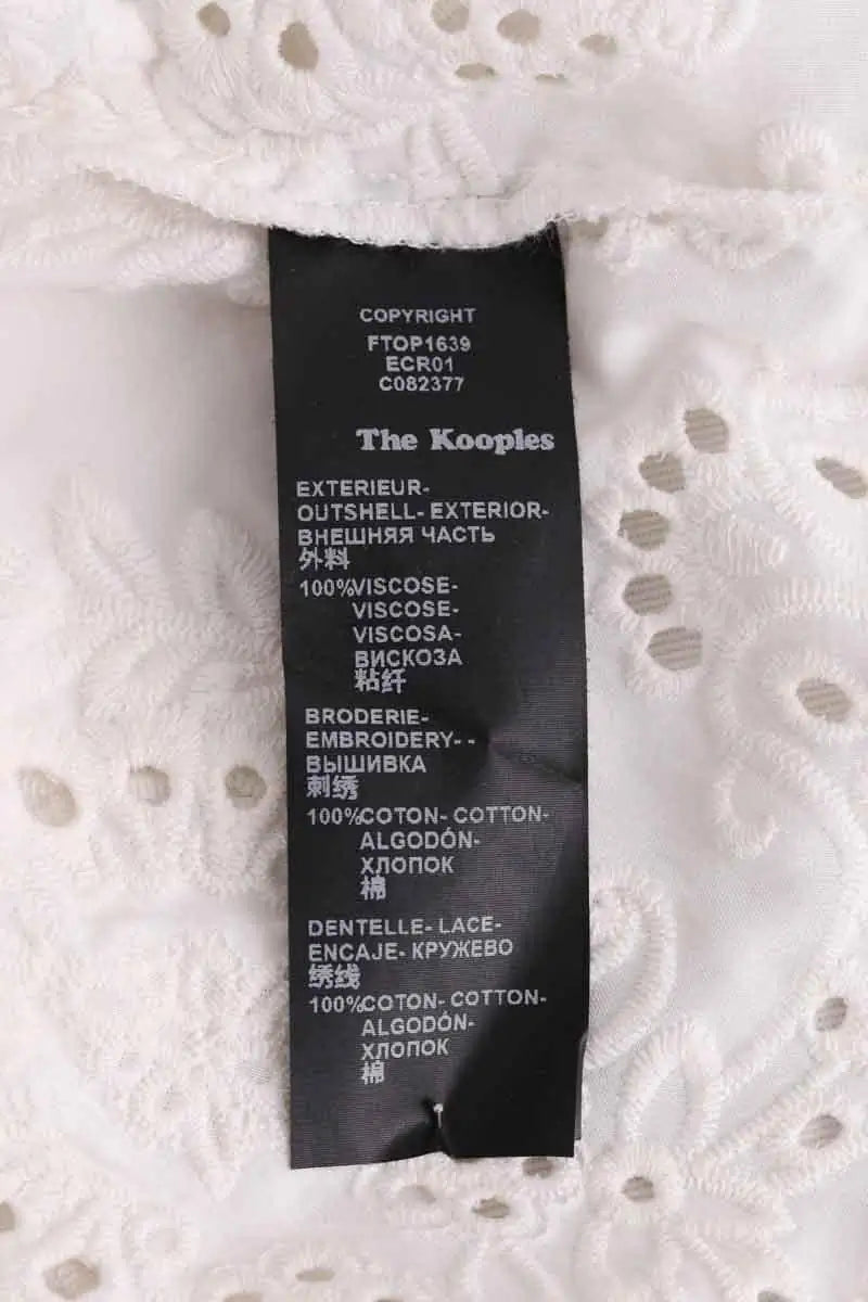 Blouse The Kooples Blanc en Viscose