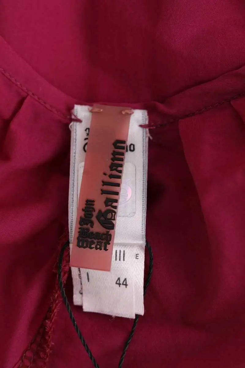 Robe Galliano Rose en Soie