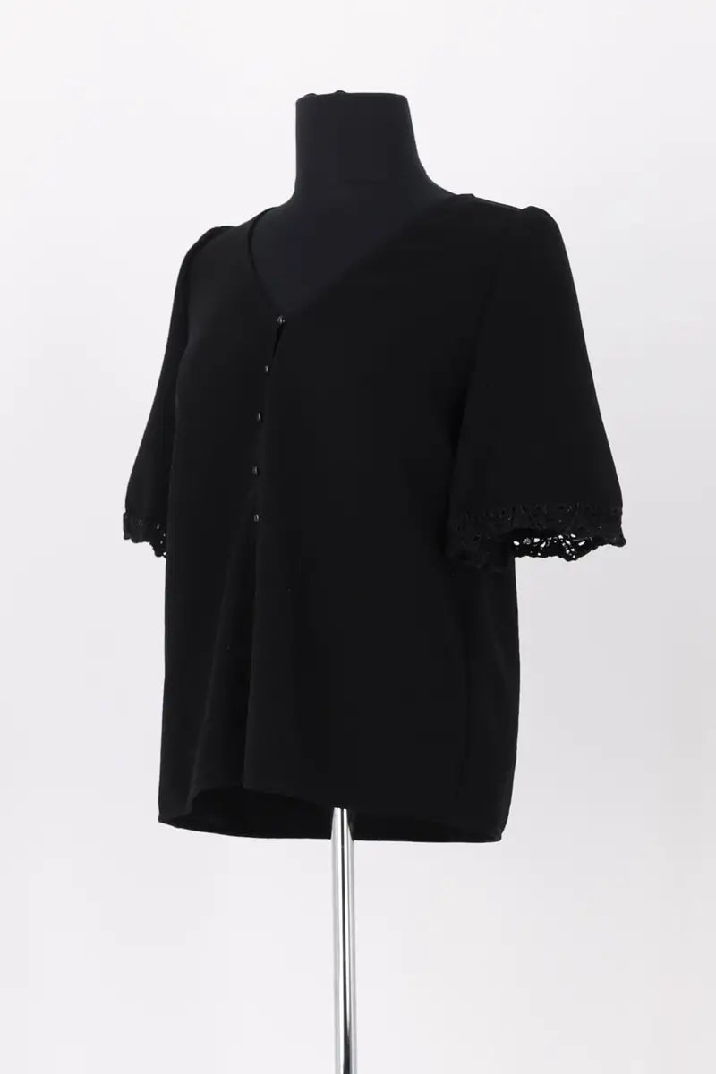 Blouse Sézane Noir en Coton