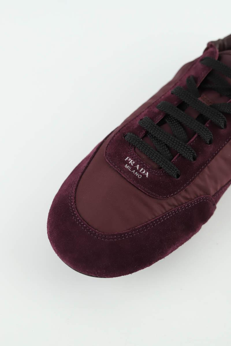 Baskets Prada  Bordeaux