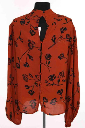 Blouse The Kooples Marron en Synthétique