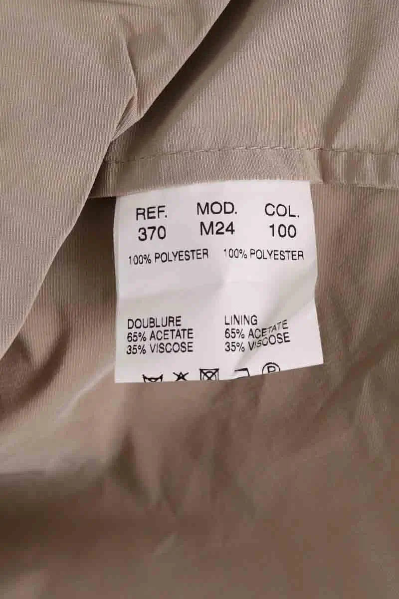 Trench-coat Carven Beige en Synthétique